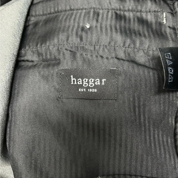 Haggar Gray Men’s Dress Pants 36x29 Polyester Blend - Picture 10 of 14